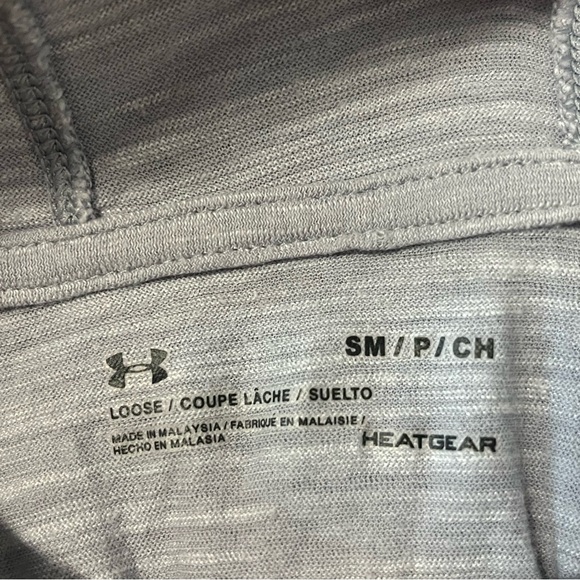 Women’s Under Armour Light Gray Lightweight Loose HeatGear Hoodie. Size SM/P/CH. - Picture 4 of 11